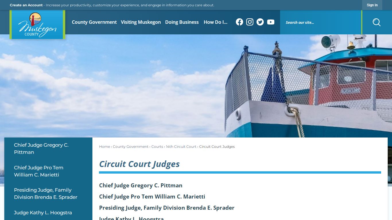 Circuit Court Judges | Muskegon County, MI